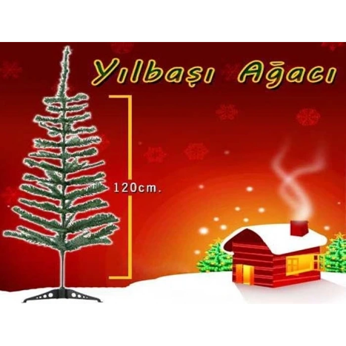 Yılbaşı Çam Ağacı Gür Dallar 120 Cm