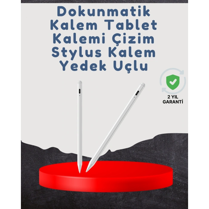 Yüksek Hassasiyetli Eğim Sensörlü Dijital Kalem – USB-C Hızlı Şarjlı