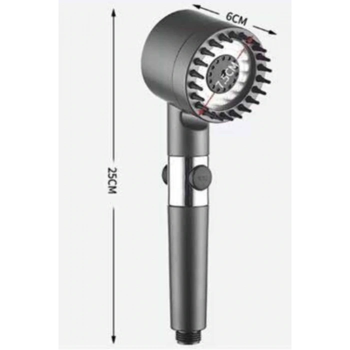 Yüksek Performanslı Masaj Etkili Su Tasarruflu Duş Başlığı Krom Kaplama Uzun Ömürlü