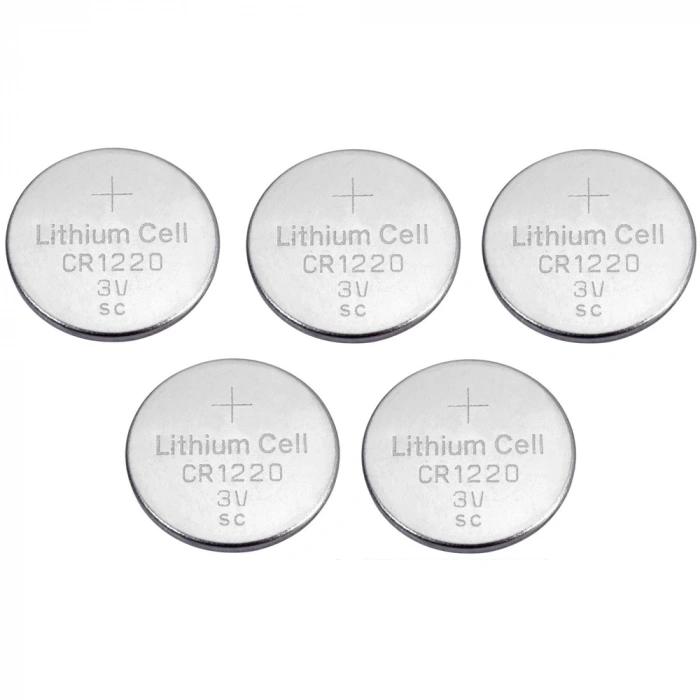 Yuma CR1220 Süper Lityum 3V 5’li Kart Düğme Pil