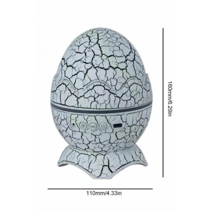 Yumurta Görünümlü Masa Ve Gece Lambası Renk Değiştirebilen Projektör