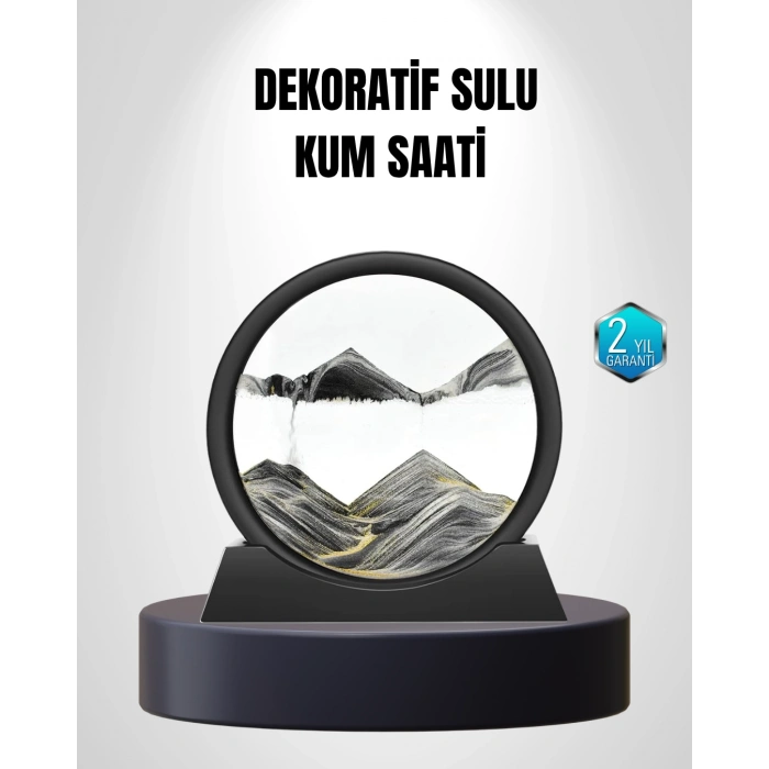 Zarif Cam Kum Saati – Ofis, Ev Ve Raf Dekoru İçin Estetik Tasarım