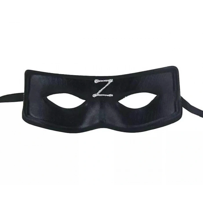 Zorro Maskesi Arkadan Lastikli Z Baskılı (5324)