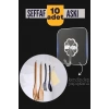 10'lu Şeffaf Kendinden Yapışkanlı Güçlü Askı Kancası, Banyo Mutfak Organizer, İz Bırakmaz Pratik Askı