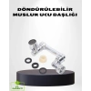 1080° Dönebilen Musluk Ucu – Su Tasarruflu, Esnek ve 360° Çift Eksenli Başlık