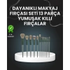 13lü Fiber Kıllı Yumuşak Makyaj Fırçası Seti Taşınabilir Ve Ergonomik Tasarım