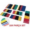 164 Parça Set Isıyla Daralan Makaron Kablo Koruyucu Kılıf (5324)