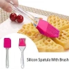 2'li Silikon Pasta - Börek - Poğaça Yağ Fırçası Ve Spatula Seti