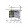 2 KATLI - ÜÇGEN   KROM   METAL  BANYO KÖŞELİK - DUŞKABİN RAF (5324)