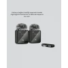 2’li Kablosuz Yaka Mikrofonu Type-c Ve Lightning Uyumlu Profesyonel Set