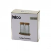 2PCS BAMBU KAPAKLI CAM TUZLUK - BİBERLİK - BAHARATLIK 120ML (5324)