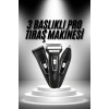 3lü Set Saç Sakal Kesme Traş Makinesi Burun Kılı Alma Tıraş Makinesi