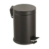 3LT SİYAH PEDALLI METAL ÇÖP KOVASI (5324)