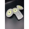 3lü Uzaktan Kumandalı Yapışkanlı Kablosuz Led Spot Lambalar (5324)