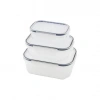 3PCS QUİCK SIZDIRMAZ SAKLAMA KABI SETİ ŞEFFAF KAP - BUĞULU-CONTALI KAPAK  500-1000-1700ML (5324)