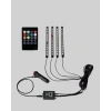 4 Parça RGB LED Araç İçi Aydınlatma Sistemi