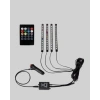 4 Parça RGB LED Araç İçi Aydınlatma Sistemi