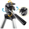 400x70mm Açıklıklı Refrakter Teleskoplar (15x150x), Telefon Adaptörlü Reflex