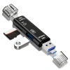 5 in 1 Çok Fonksiyonlu USB 2.0 Micro Sd Kart Okuyucu - Usb/micro Usb/type-C Çıkışlı, Otg Çevirici (5324)