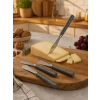 5 PARÇA  UZUN KAHVALTI BIÇAK - GRİ MERMER DESEN SAPLI 16.5 cm (5324)