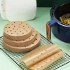 50 Adet Air Fryer Pişirme Kağıdı Tek Kullanımlık Hava Fritöz Yapışmaz Yağlı Kağıt Delikli Model (5324)