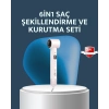 6-in-1 Saç Şekillendirme Seti Yüksek Hızlı Motor Negatif İyon LCD Ekran