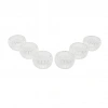 6 PCS   ÇİZGİLİ CAM  ÇİFT CİDARLI LOKUMLUK - SOSLUK  50 ML (5324)