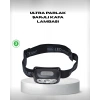 Gece Balıkçılığı İçin Ultra Parlak Şarjlı Kafa Lambası | 4 Işık Modu + USB Şarj