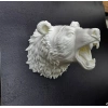 Özel Tasarım Beyaz Ayı Duvar Aksesuarı 3D Dekoratif Heykel 25x19 cm