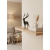 Geyik Figürü Gri Modern Salon ve Raf Dekoru
