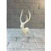 Geyik Figürü Beyaz Modern Salon ve Raf Dekoru