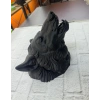 3D Siyah Ayı Başı Duvar Süsü Özel Tasarım Dekoratif Heykel 25x19 cm
