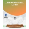 Tasarruflu Pervane LED Ampül 4 Kollu 60 Watt Geniş Alan Aydınlatma