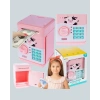 Pembe ATM Kasa Görünümlü Elektronik Şifreli Çocuk Kumbarası
