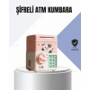 Pembe Elektronik Şifreli Otomatik Para Çeken ATM Kumbarası