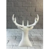 Beyaz Geyik Biblo 23 cm Dekoratif Modern Tasarım
