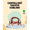 1200 Amper Jumper Kablo 2 Metre Bakır Uçlu Araç Takviye Seti