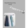Mutfak ve Banyo Askılığı Vakumlu Yapışkanlı 5 Askı Bölmeli