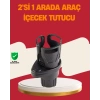 Otomobil Bardak Tutucu İkisi Bir Arada 360° Dönebilen Geniş Kapasiteli
