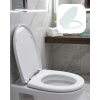 Universal Klozet Kapak Seti Kaydırmaz Alt Yüzey Kolay Temizlik Banyo Aksesuarı
