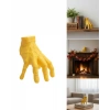 3D Sarı El Dekoratif Biblo 17x16 cm Modern Ev Aksesuarı
