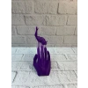 3D El İnsan Figürü Mor Modern Sanatsal Dekoratif Biblo 12x18 cm
