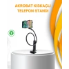 Esnek Gövdeli Mandallı Masaüstü Telefon Tutucu