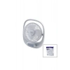 USB 7 İNÇ- 20CM MASA ÜSTÜ FAN VANTİLATÖR IŞIKLI 5W 180 DERECE 3 KADEME HIZ - 3 PERVANE STAND=24.8X30