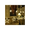Kumandalı Yıldız Figürlü 12 Sarkıtlı 120 LED Uzaktan Kumandalı Dekor Işık – Masaüstü ve Ortam Aydınl