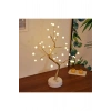 Masaüstü Boncuklu Şarjlı Ağaç Lamba – 3 Kademeli Dokunmatik Işık, Dekoratif LED Masaüstü Ortam Aydın