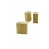 4.5X5CM--Y:9CM 2PCS MIKNATISLI İKİZ AHŞAP BAMBU BAHARATLIK - TUZLUK (5324)
