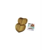 AKASYA KALPLİ 2 BÖLMELİ AHŞAP SERVİS SUNUM TEPSİ - TAHTASI 25 X 14 X 1.4CM (5324)