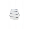 3PCS QUİCK SIZDIRMAZ SAKLAMA KABI SETİ ŞEFFAF KAP - BUĞULU-CONTALI KAPAK 500-1000-1700ML (5324)