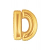 D Harf Folyo Balon Altın Renk 40 inç (5324)